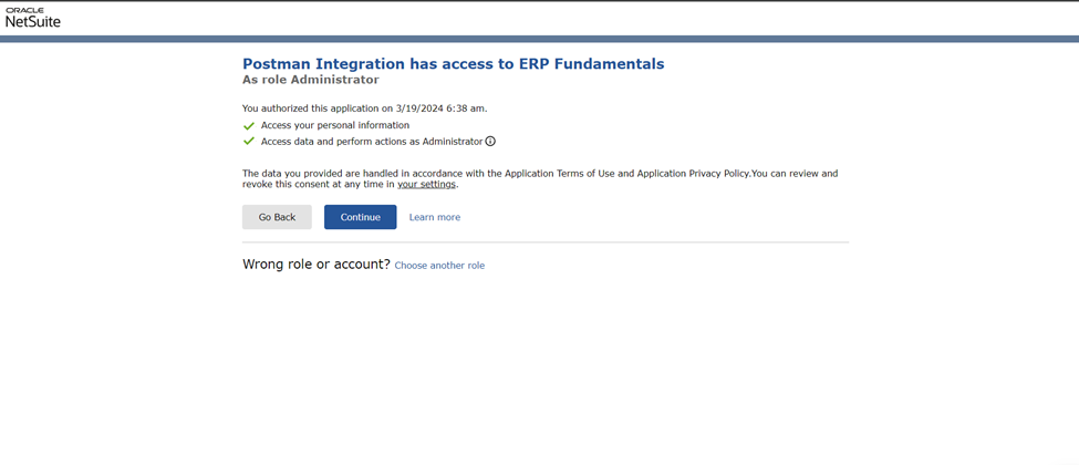 Authentication Methods in Oracle NetSuite