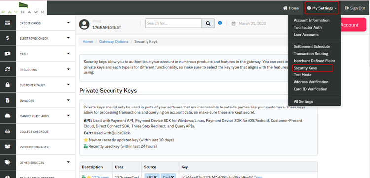 Integration of Salesforce to PayHawk Merchant