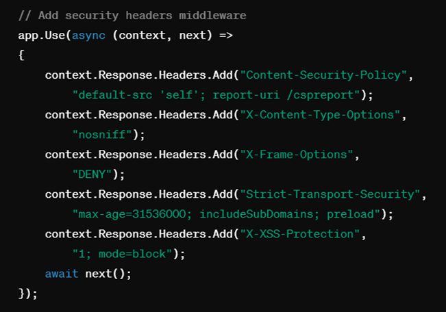 Secure your ASP.NET Web Application & API Part 2