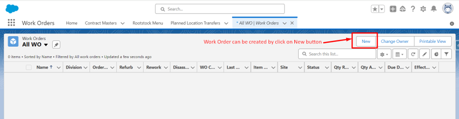 Rootstock Work Order Management