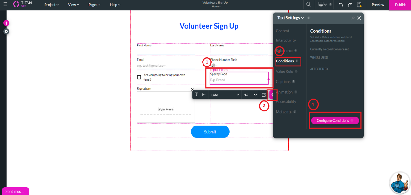 Integrating Form Titan with Salesforce