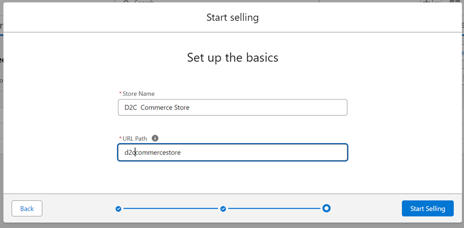 Salesforce D2C Commerce Setup